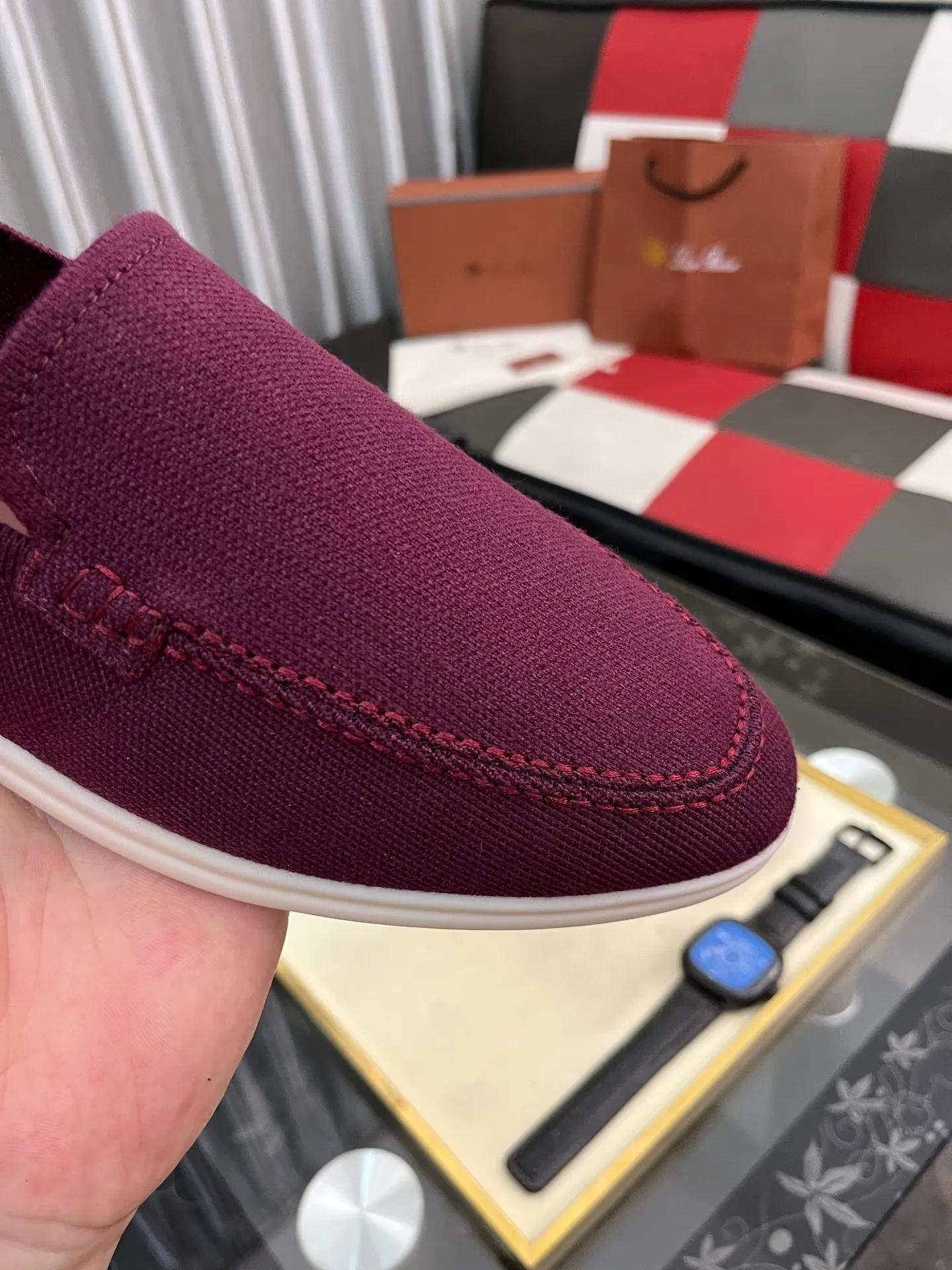 Men's men's shoes💰420⌚️⌚️Loro*Piana pure original 2025 soft and comfortable LP deerskin flat-soled casual star's same style slip-on Loaf men's shoes, size: 38-446️⃣colors available